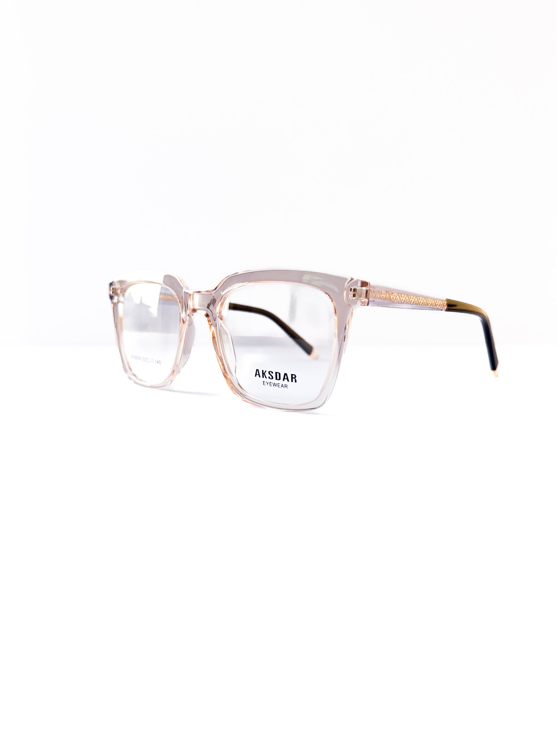 Transparent Square Glasses 002