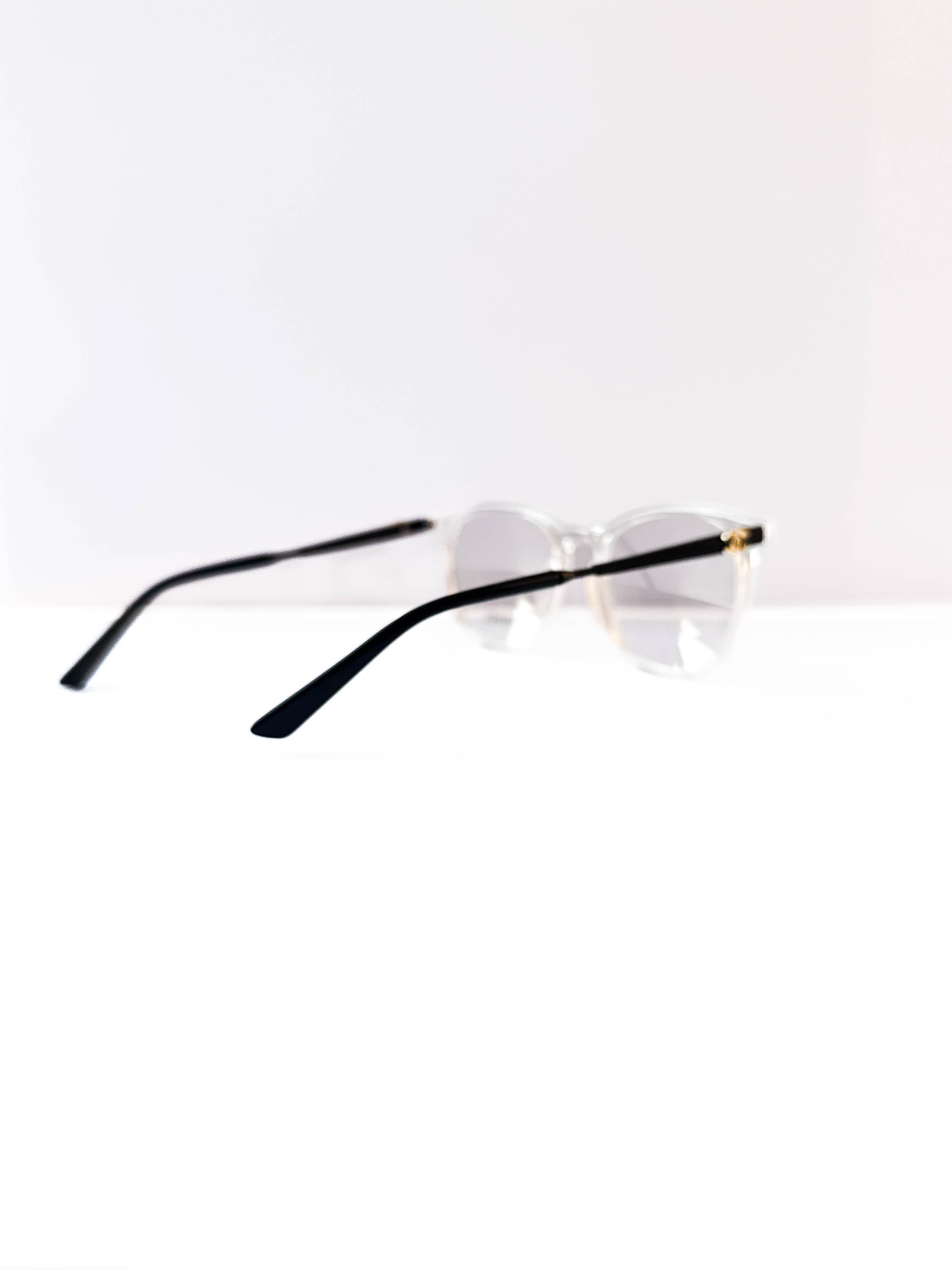 Chanel Transparent Glasses with Black Metal Rim