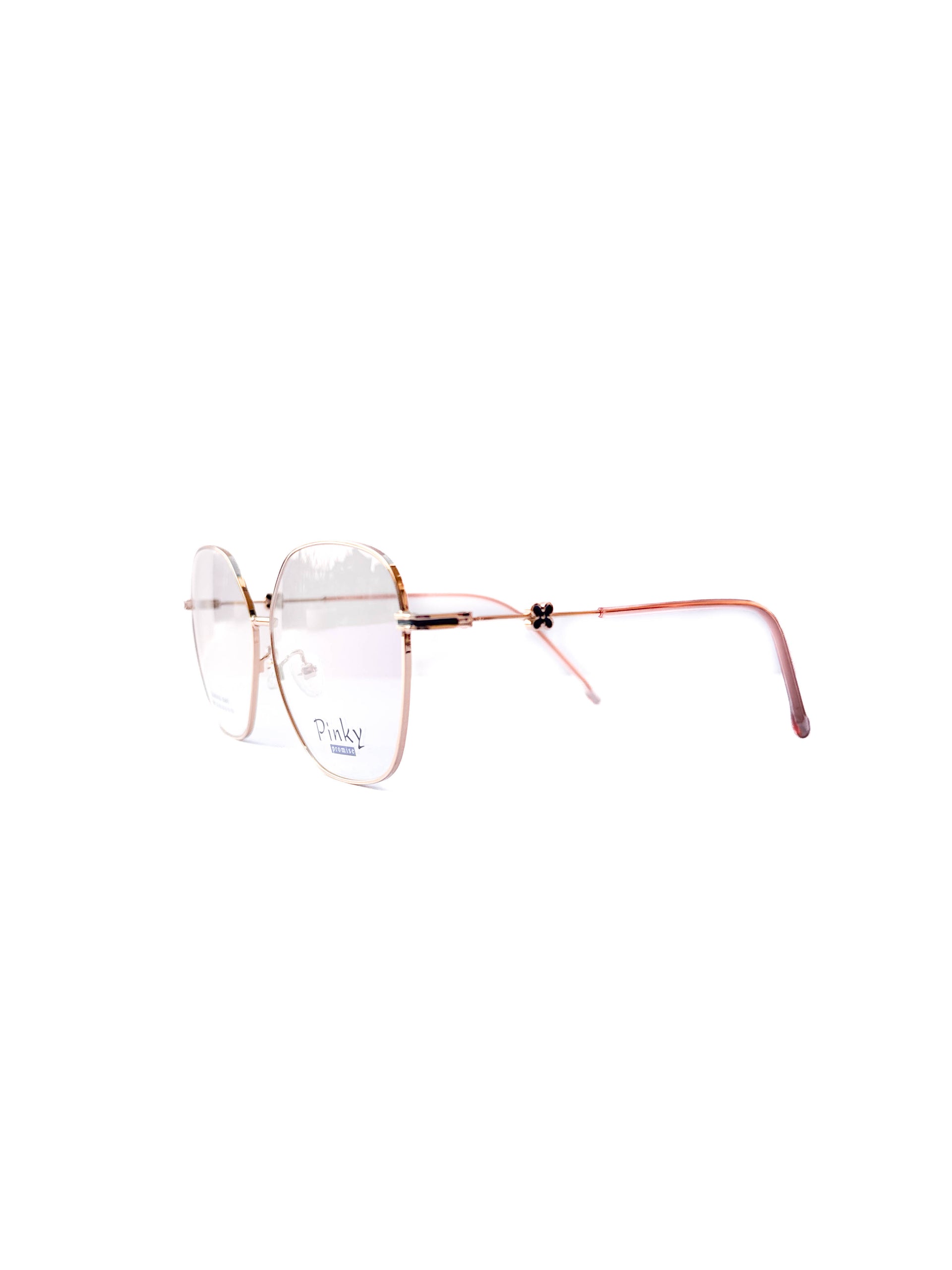 Female Semi-Rimless Metal Frame