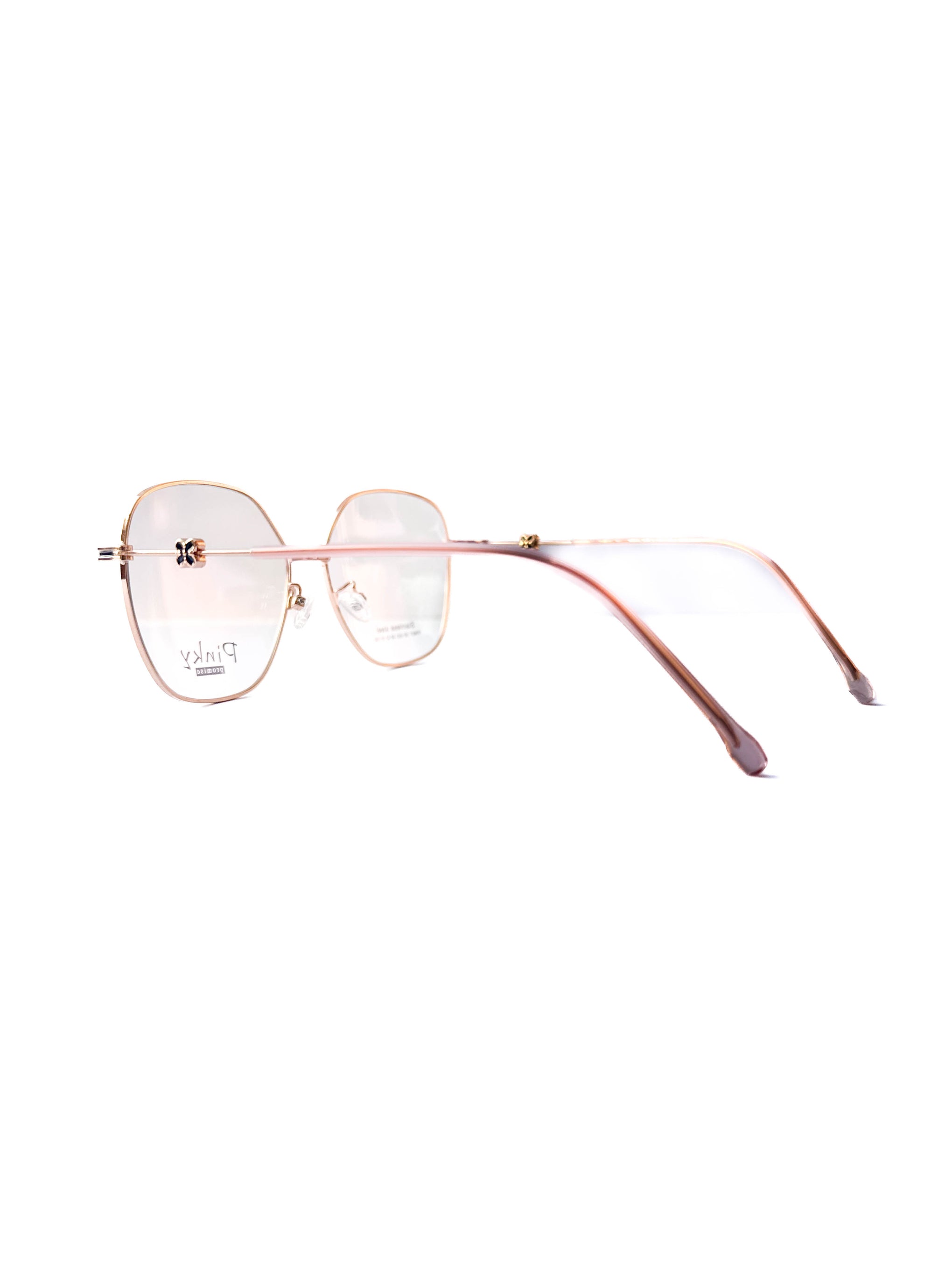 Female Semi-Rimless Metal Frame