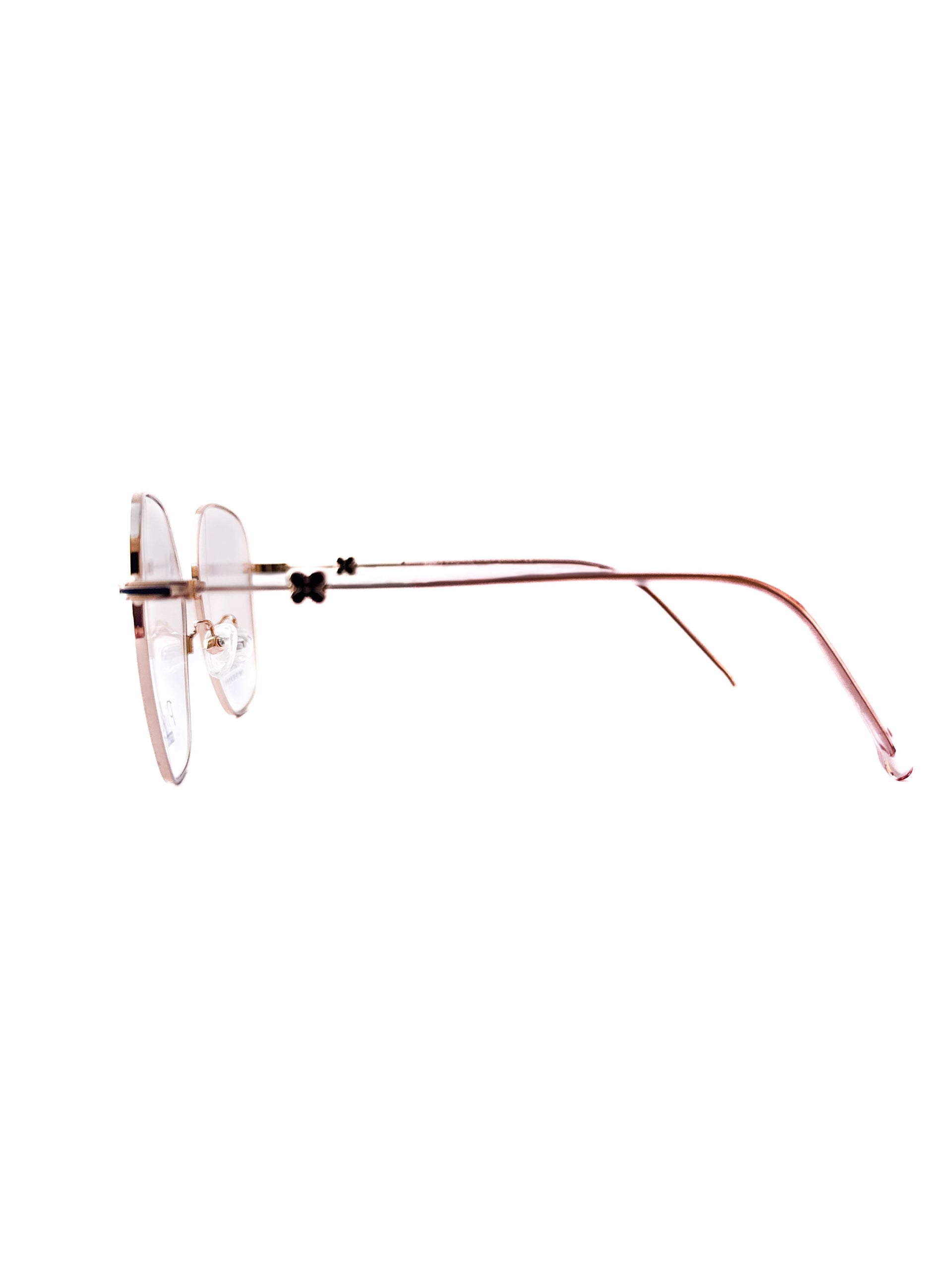 Female Semi-Rimless Metal Frame