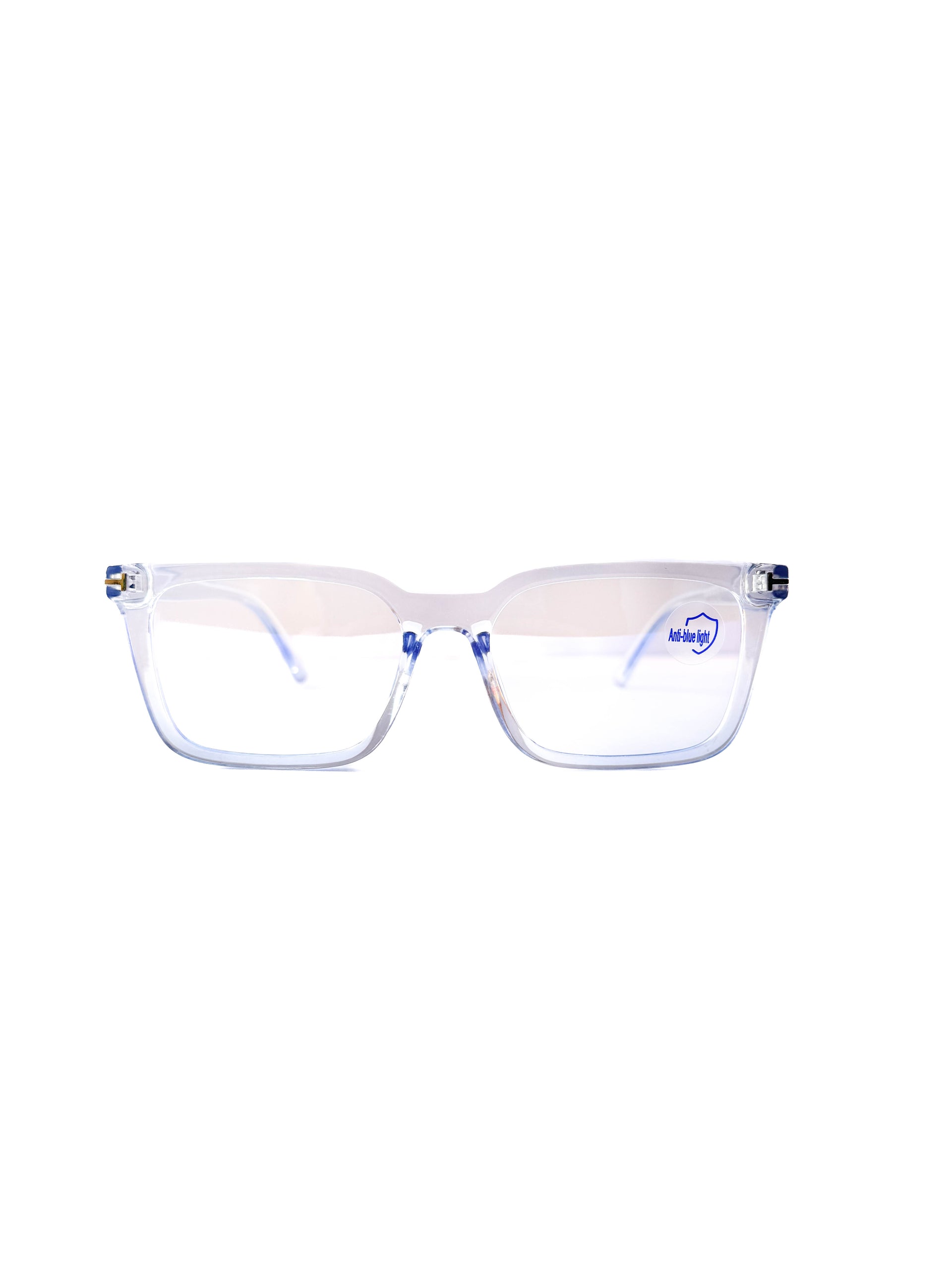 Transparent Blue Glasses with Anti-Blue Light lenses