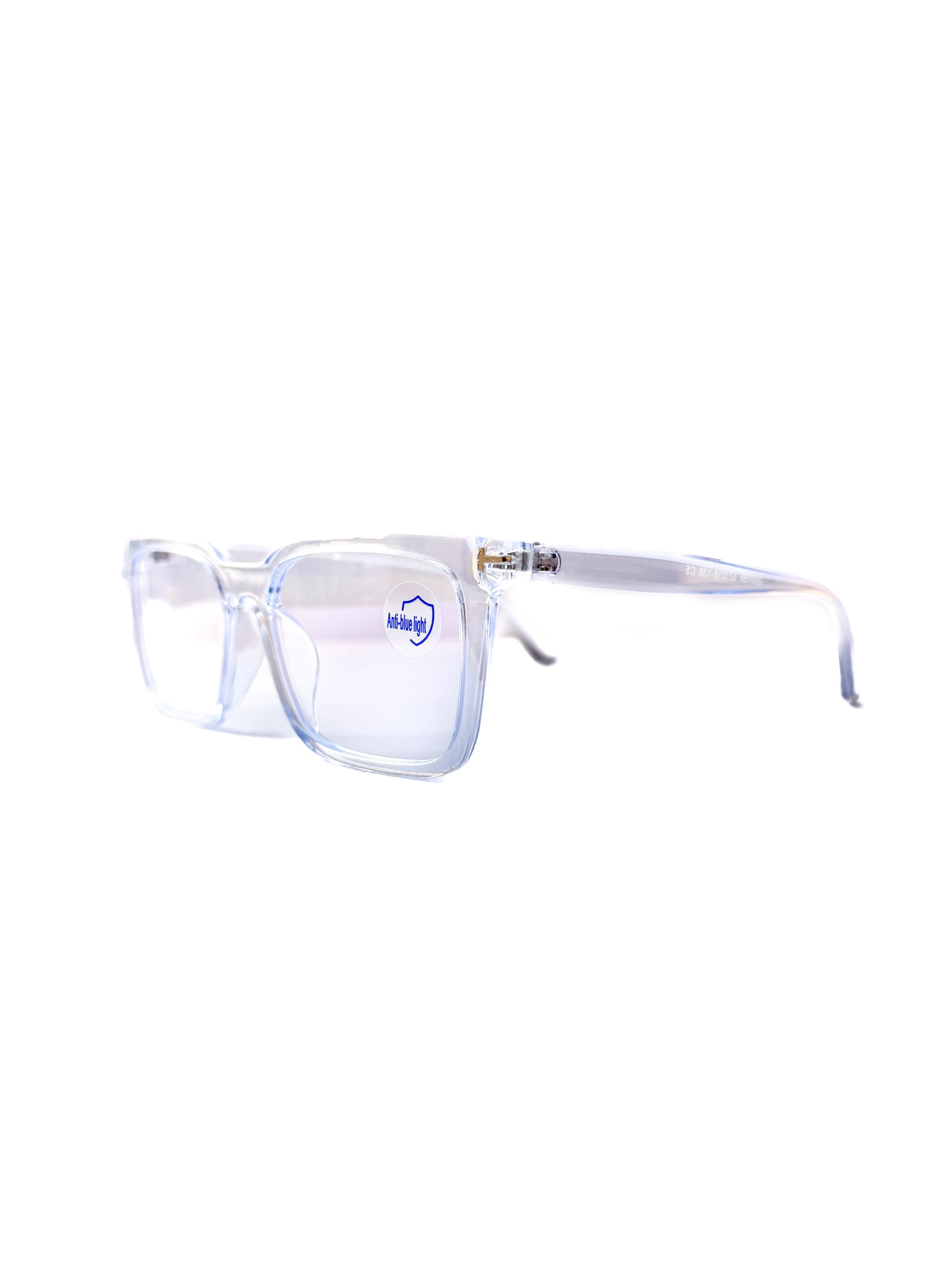 Transparent Blue Glasses with Anti-Blue Light lenses