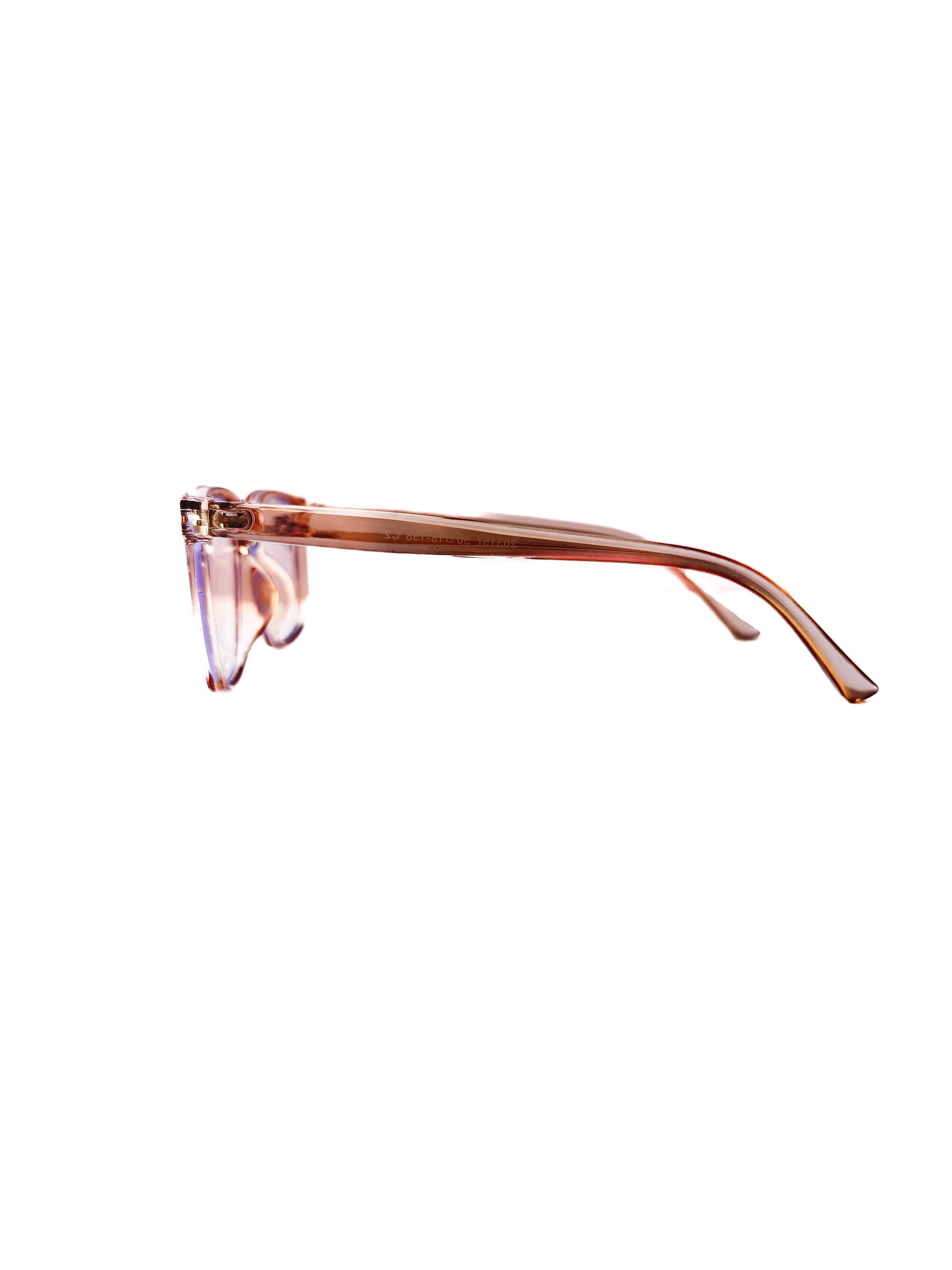 Transparent Brown Glasses with Anti-Blue Lenses