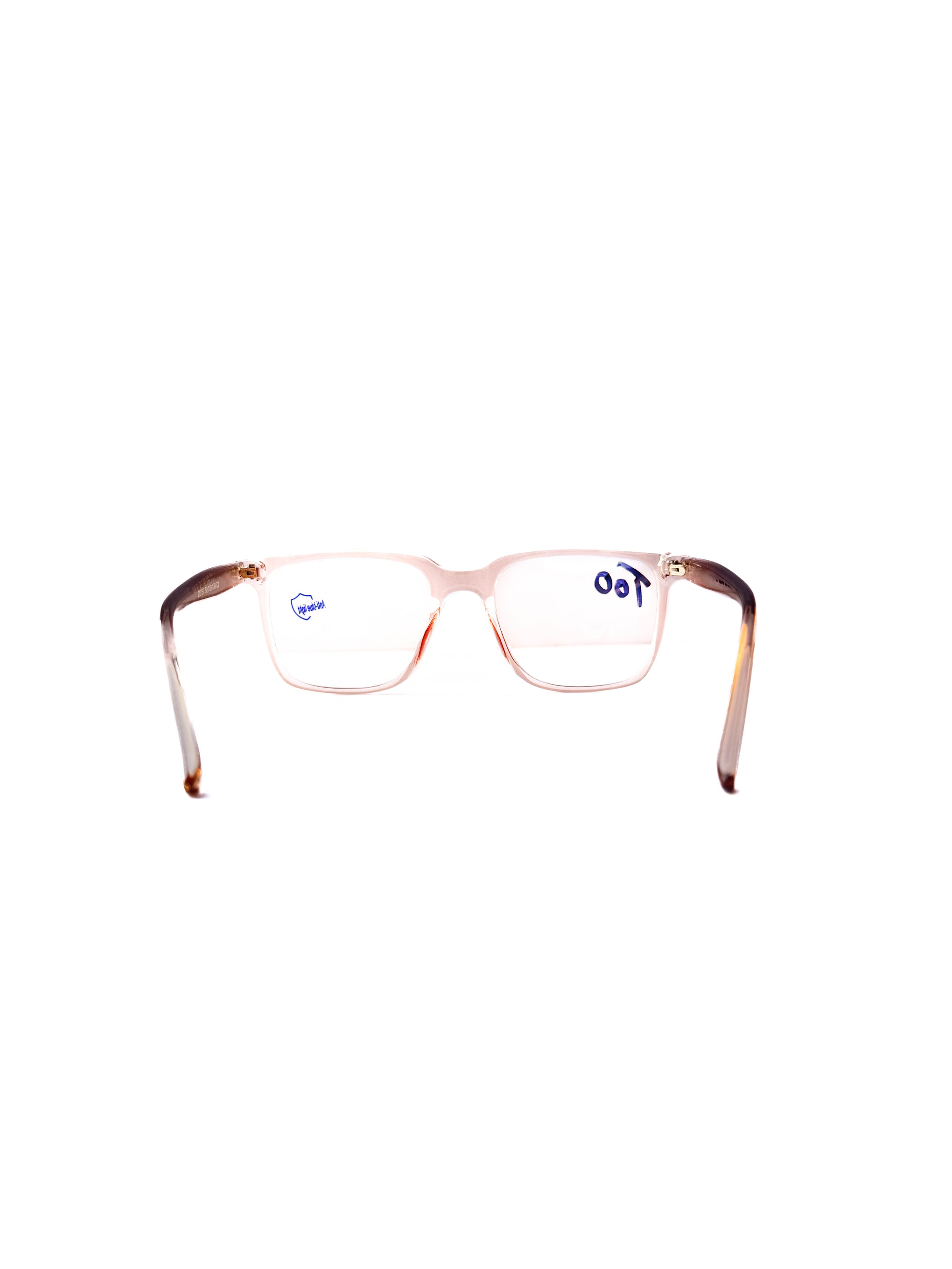 Transparent Brown Glasses with Anti-Blue Lenses